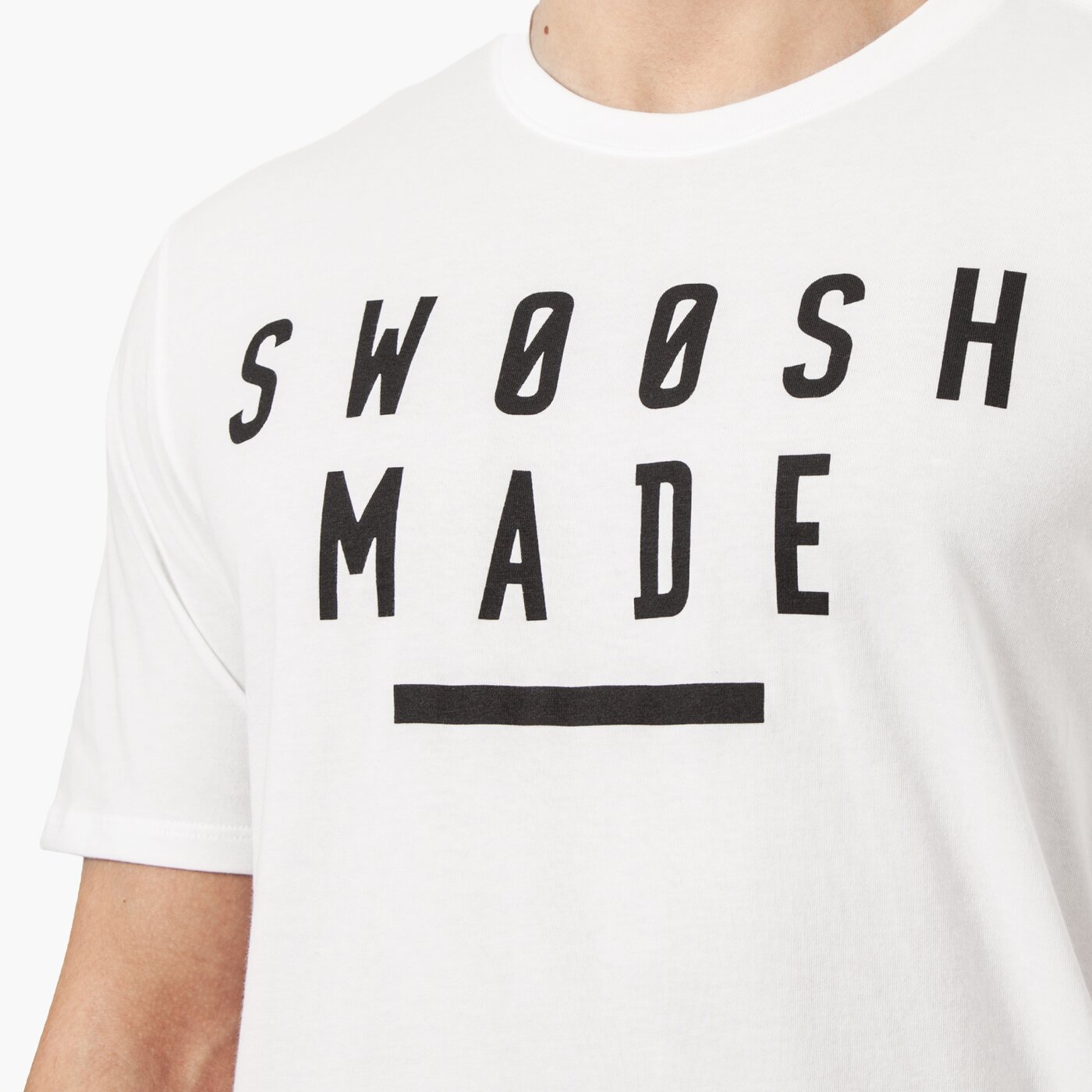 Koszulka męska NIKE T-SHIRT SS M NK DRY DF SW 834329100 kolor biały