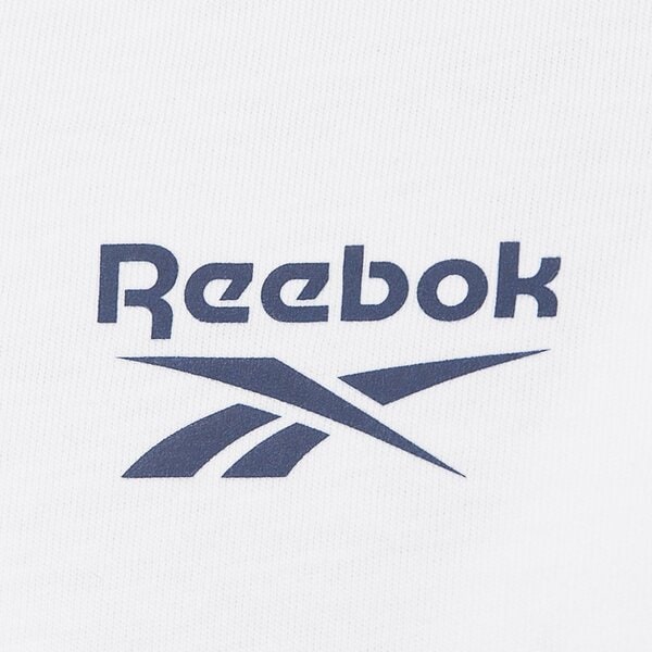 Koszulka męska REEBOK T-SHIRT MITCHAM FRNT BK LOGO CREW NECK 100240881 kolor biały