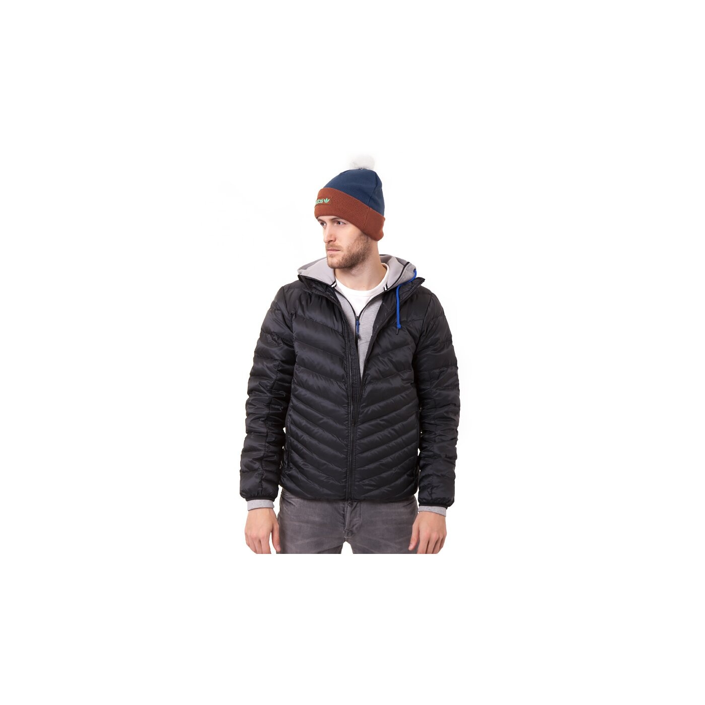 Czapka zimowa damska ADIDAS CZAPKA WV LOGO BA PPP m30727 kolor granatowy