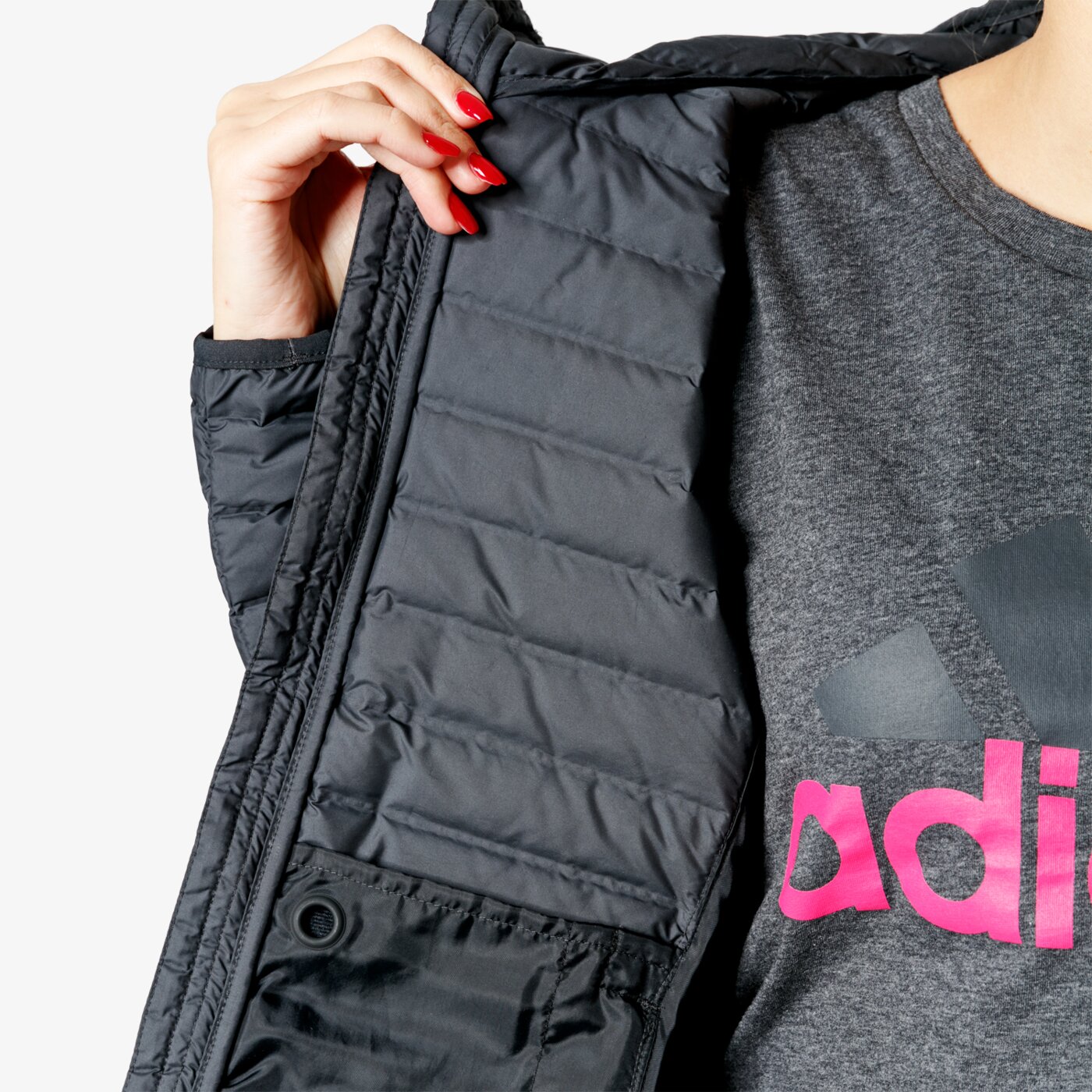 Kurtka zimowa damska ADIDAS KURTKA W VARILITE SO H cy8735 kolor szary