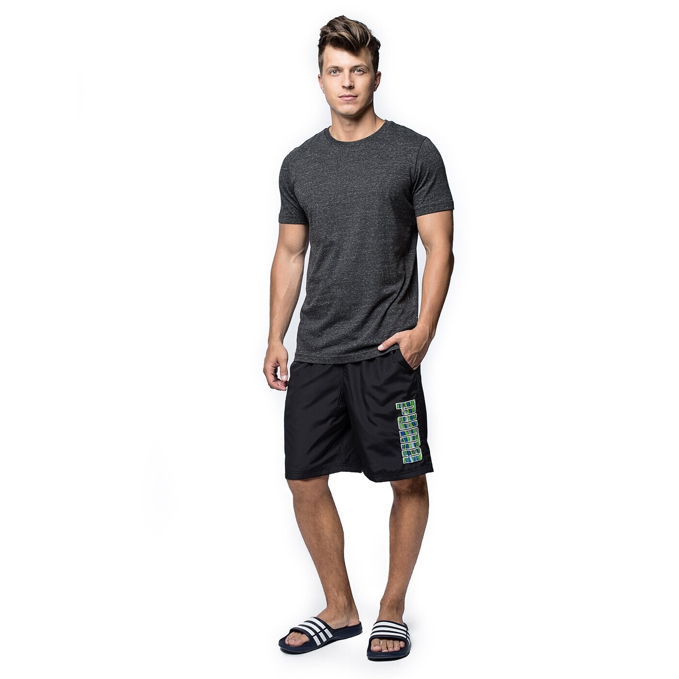 Spodenki męskie PUMA SZORTY FUN SUMMER WOVEN 83659701 kolor czarny