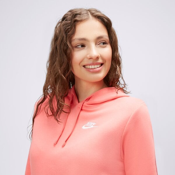 Bluza damska NIKE BLUZA Z KAPTUREM W NSW CLUB FLC PO HDY STD dq5793-894 kolor różowy