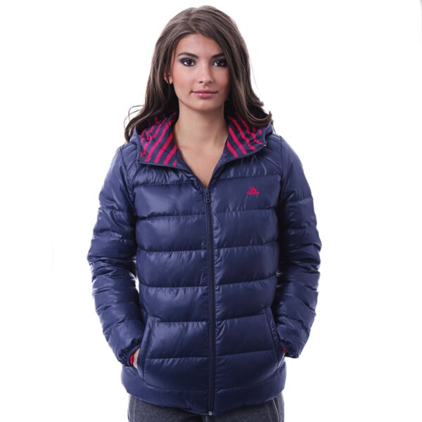 Kurtka zimowa damska ADIDAS KURTKA J D COLOR MULTI w52855 kolor granatowy