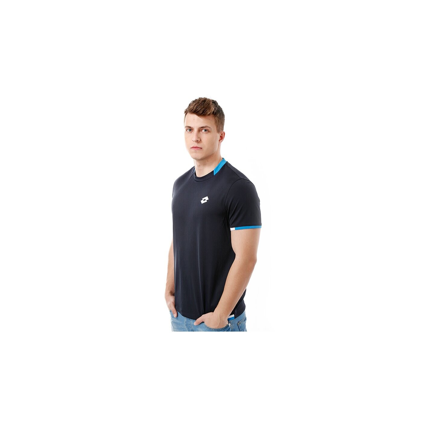 Koszulka męska LOTTO T-SHIRT LOB q8725 kolor granatowy
