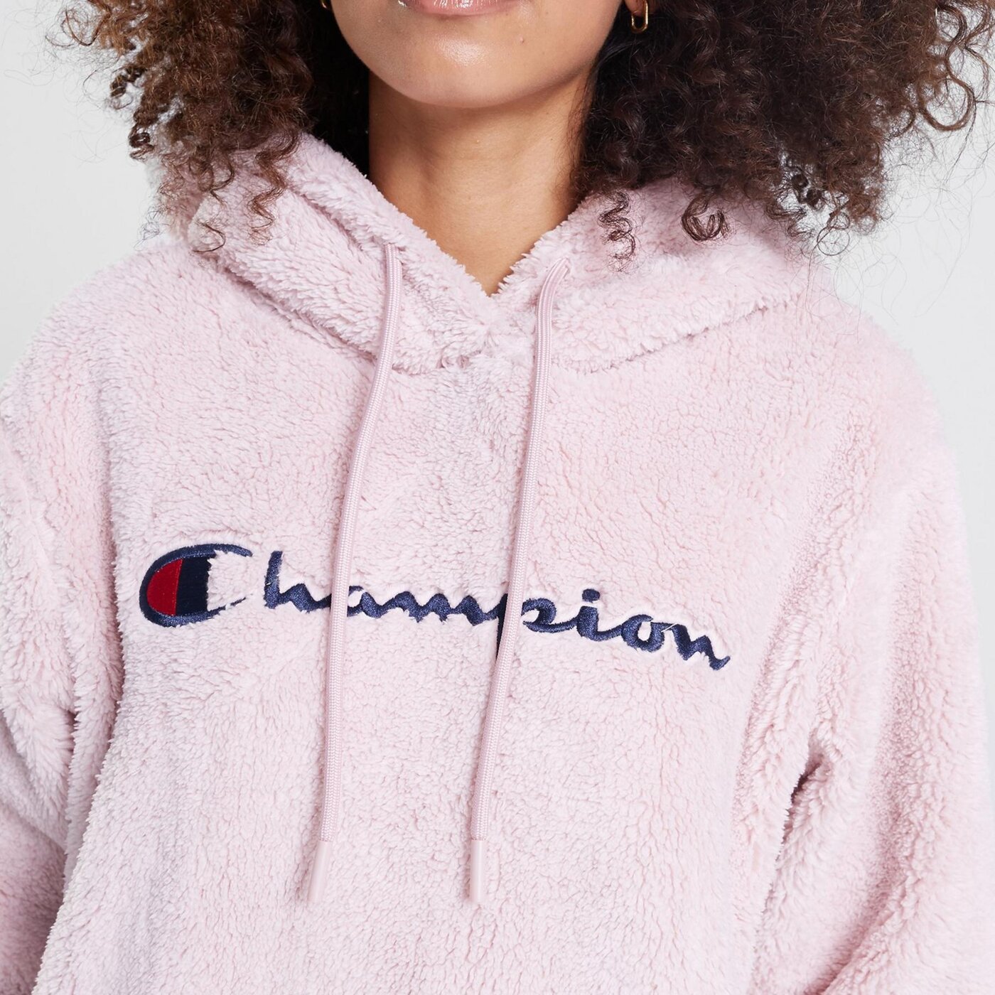 Bluza damska CHAMPION POLAR HOODED SWEATSHIRT 116598ps124 kolor różowy