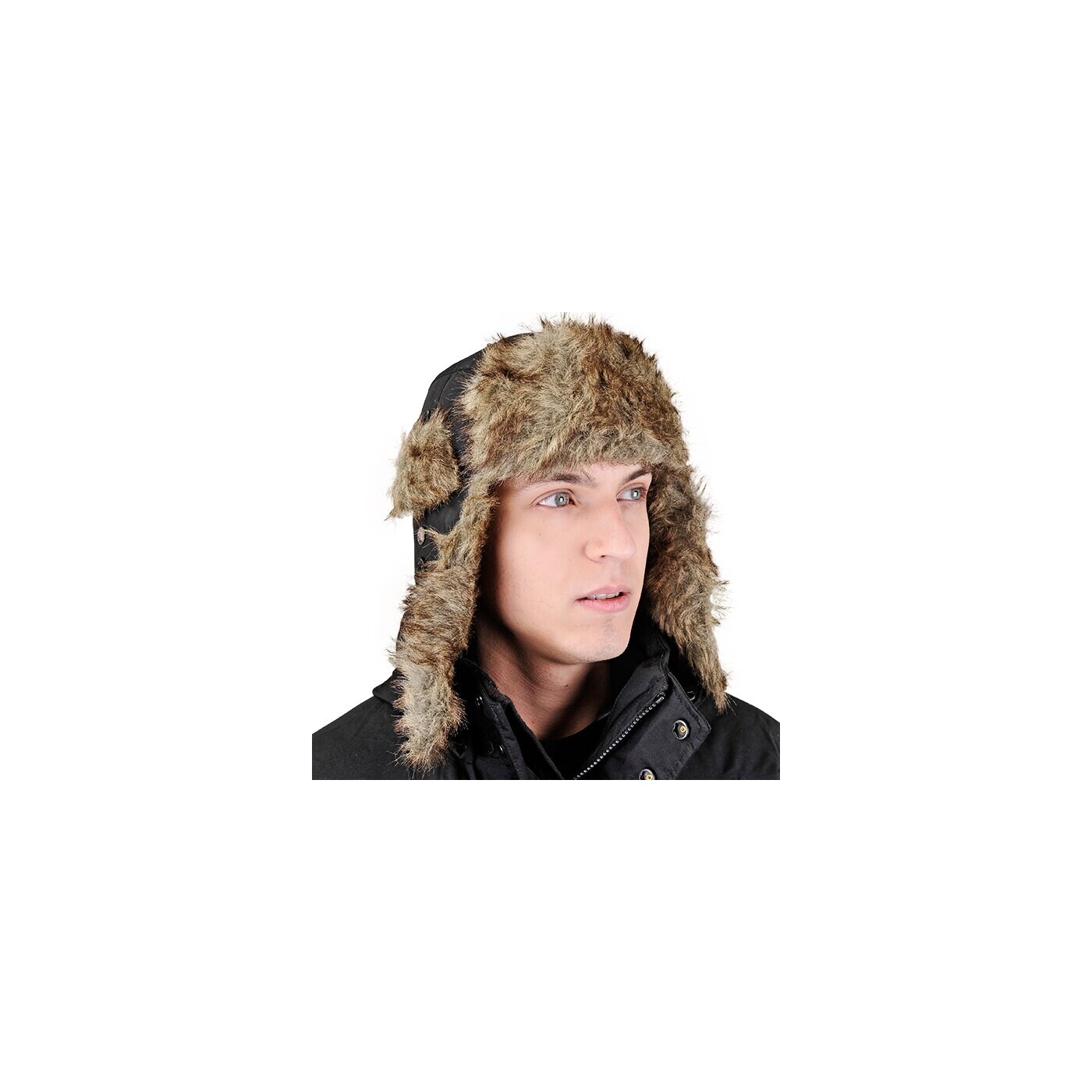 Czapka zimowa damska CONFRONT CZAPKA Z ASKIM BLACK cf31cauz09001 kolor czarny