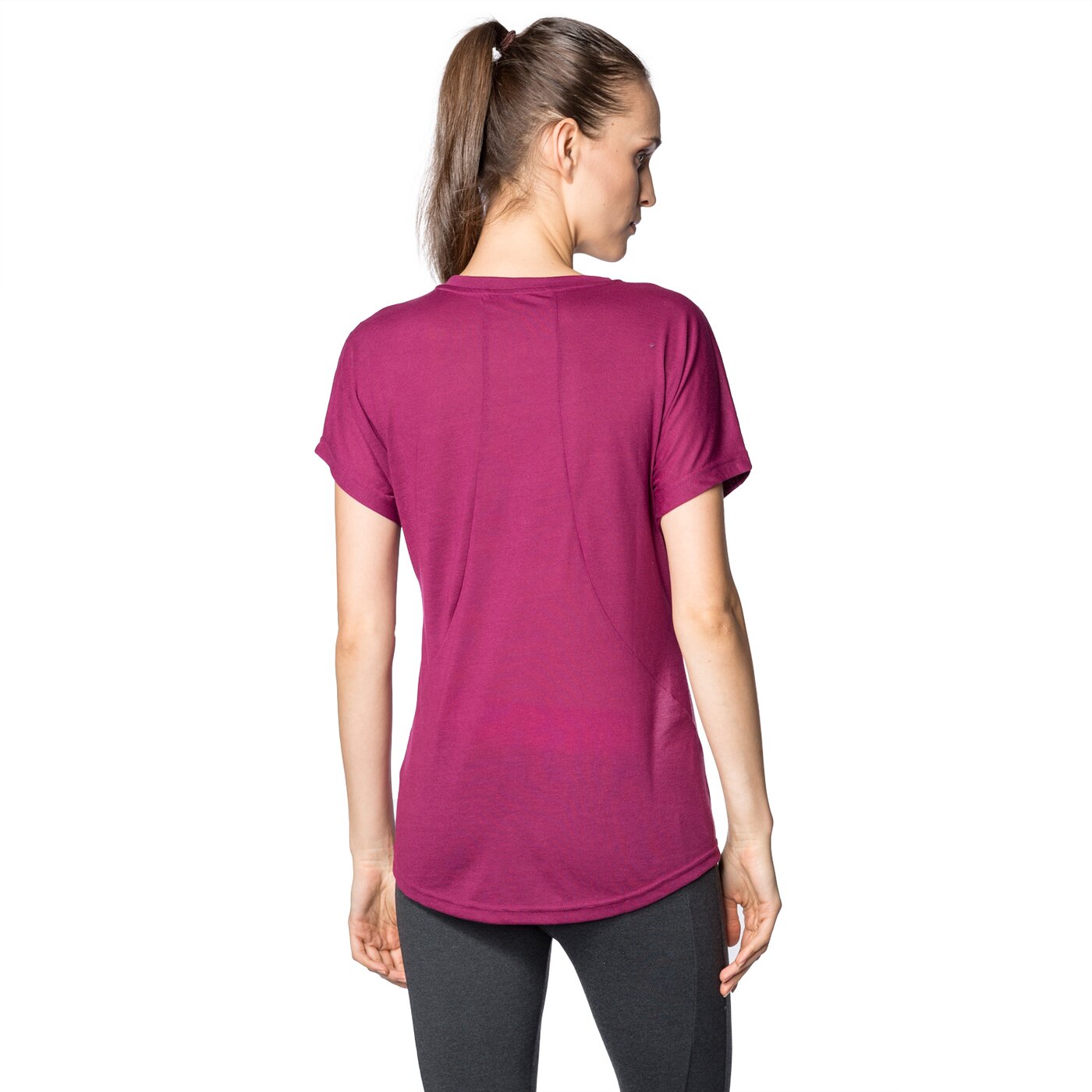 Koszulka damska PUMA T-SHIRT ELEVATED SPORTY 83846423 kolor fioletowy