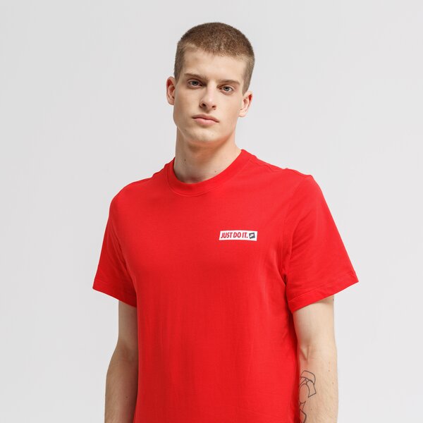Koszulka męska NIKE T-SHIRT SS M NSW SS JDI 2 bv7658-657 kolor czerwony