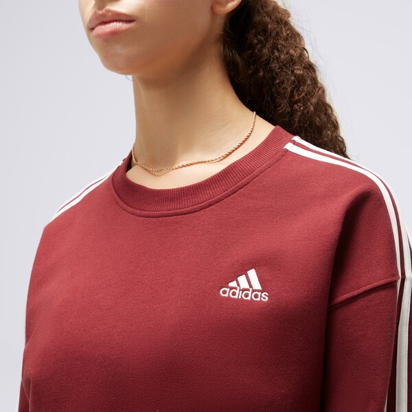 Bluza damska ADIDAS BLUZA W 3S FT SWT il3433 kolor bordowy