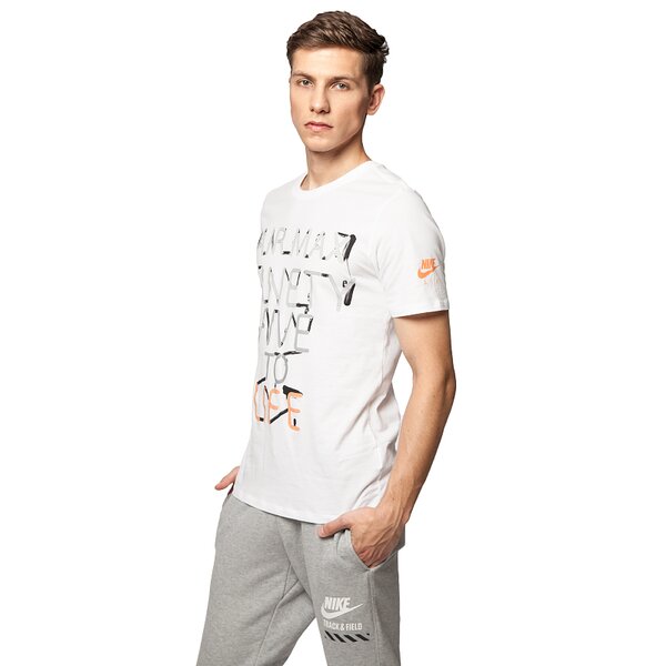 Koszulka męska NIKE T-SHIRT TEE-NEON 95 685400100 kolor biały