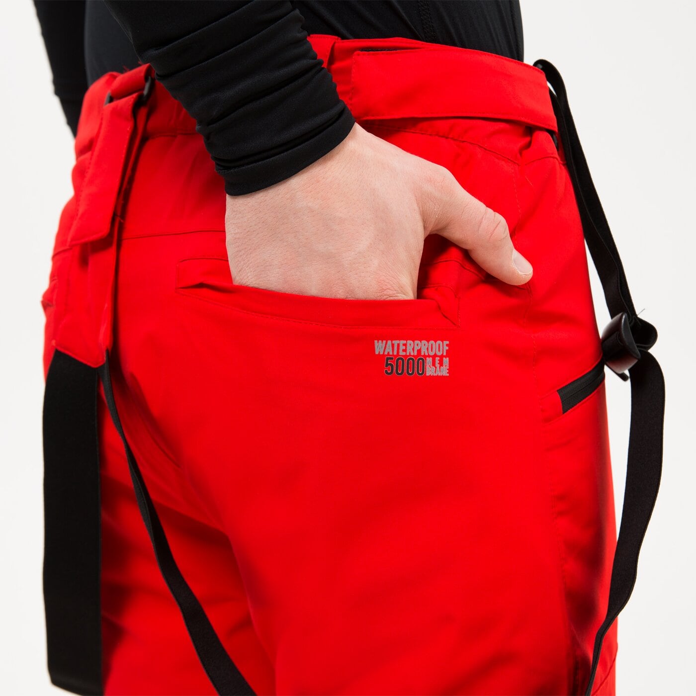 Spodnie dresowe męskie UP8 SPODNIE NARCIARSKIE YULLE up322spm50001 kolor czerwony