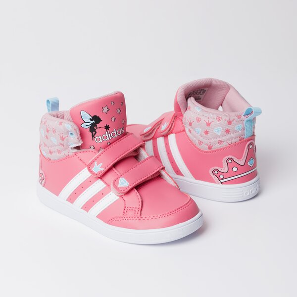 Buty dziecięce ADIDAS HOOPS CMF MID INF cg5738 kolor różowy