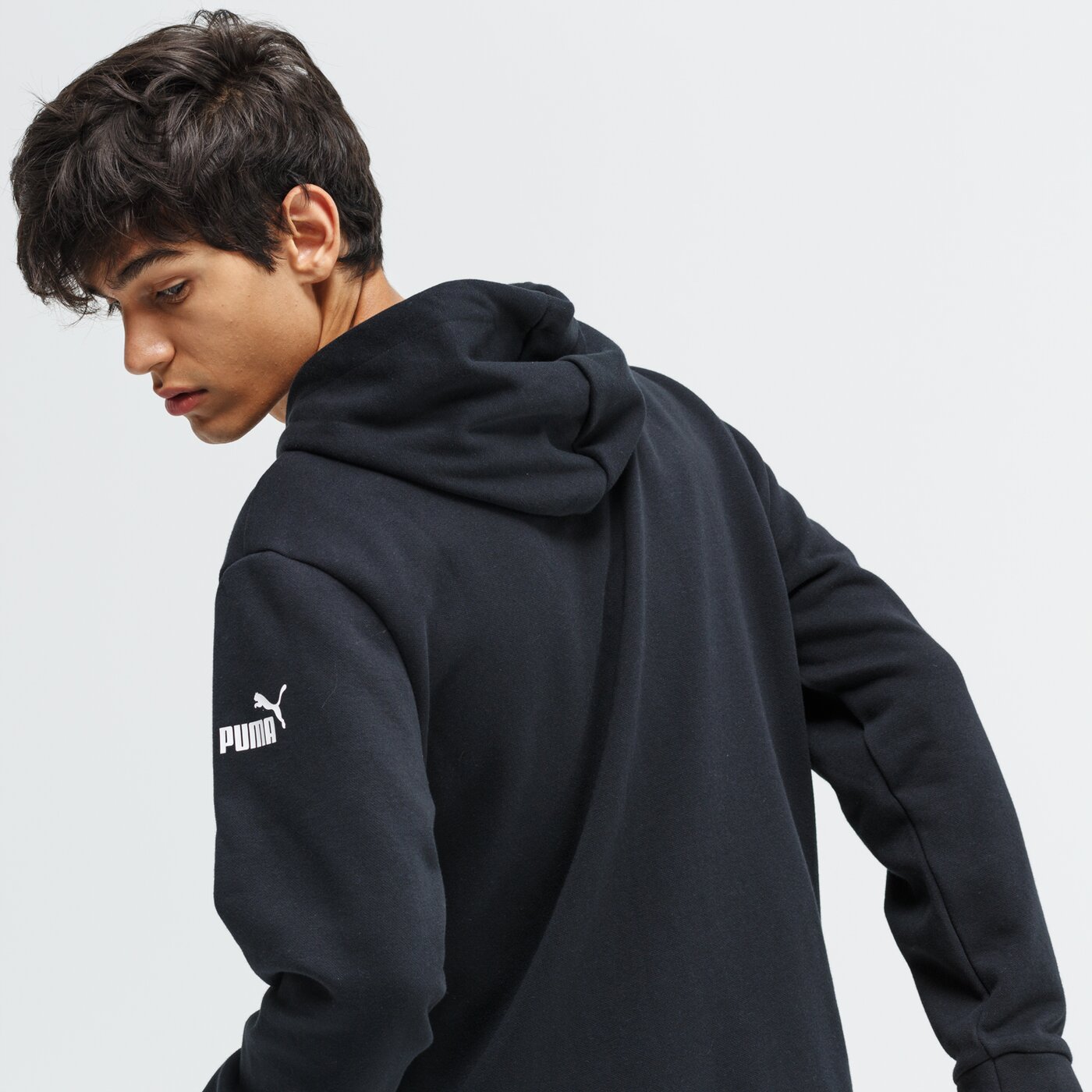 Bluza męska PUMA BLUZA AMPLIFIED CREW FL 58043301 kolor czarny