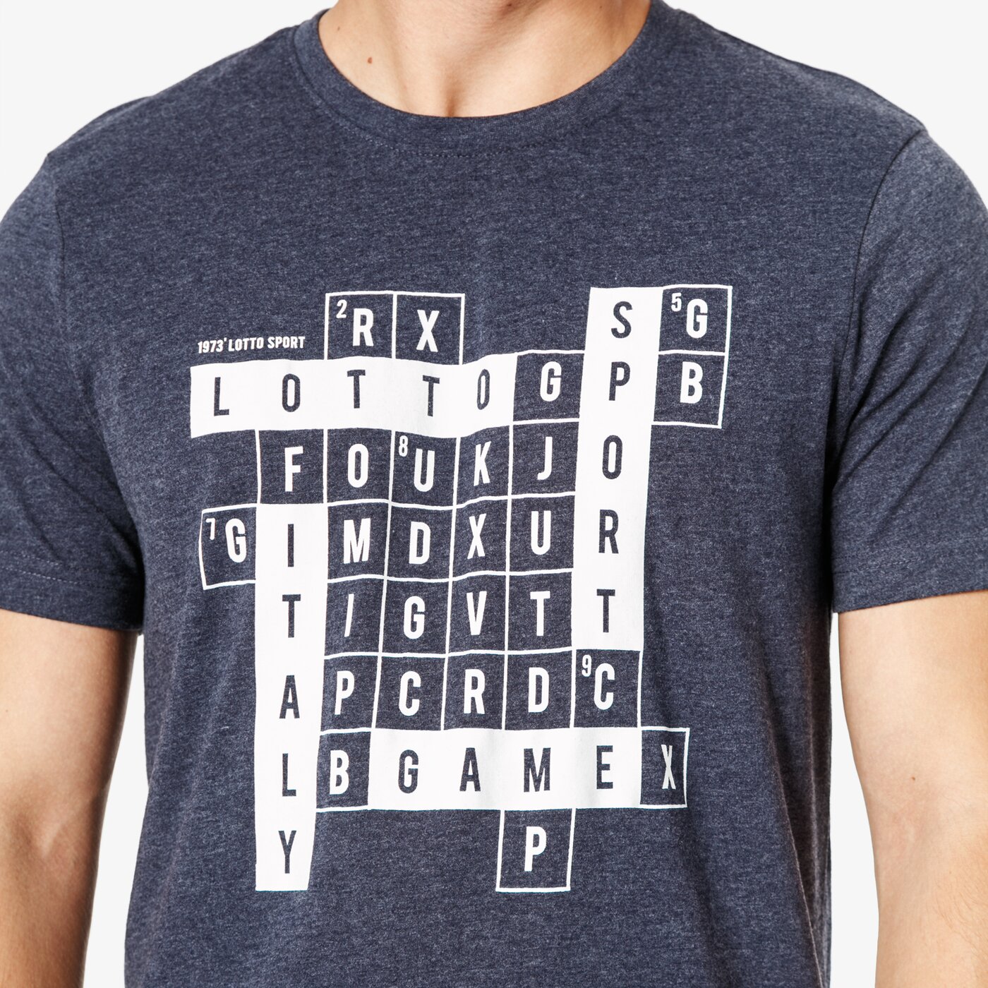 Koszulka męska LOTTO T-SHIRT SS SCRABBLE lo38tsm07002 kolor granatowy