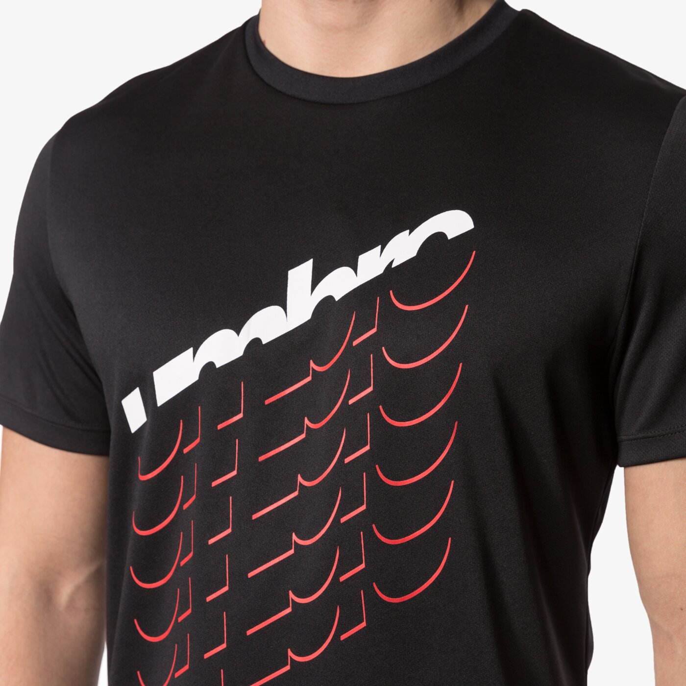 Koszulka męska UMBRO T-SHIRT VELOCE POLY TEE 64449u060 kolor czarny