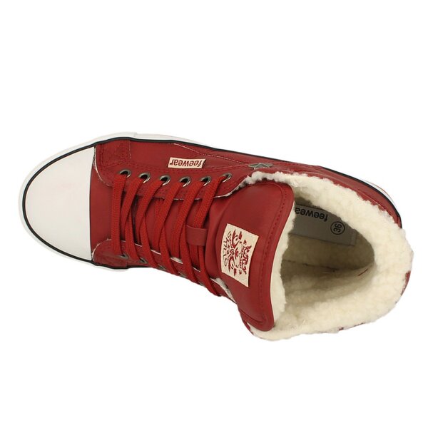 Buty sportowe damskie FEEWEAR CHUCK FUR  fwwv313001 kolor czerwony