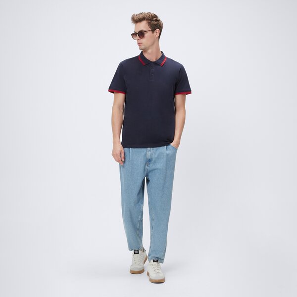 Koszulka polo męska UMBRO POLO ESS SHIRT ul125pom01001 kolor niebieski