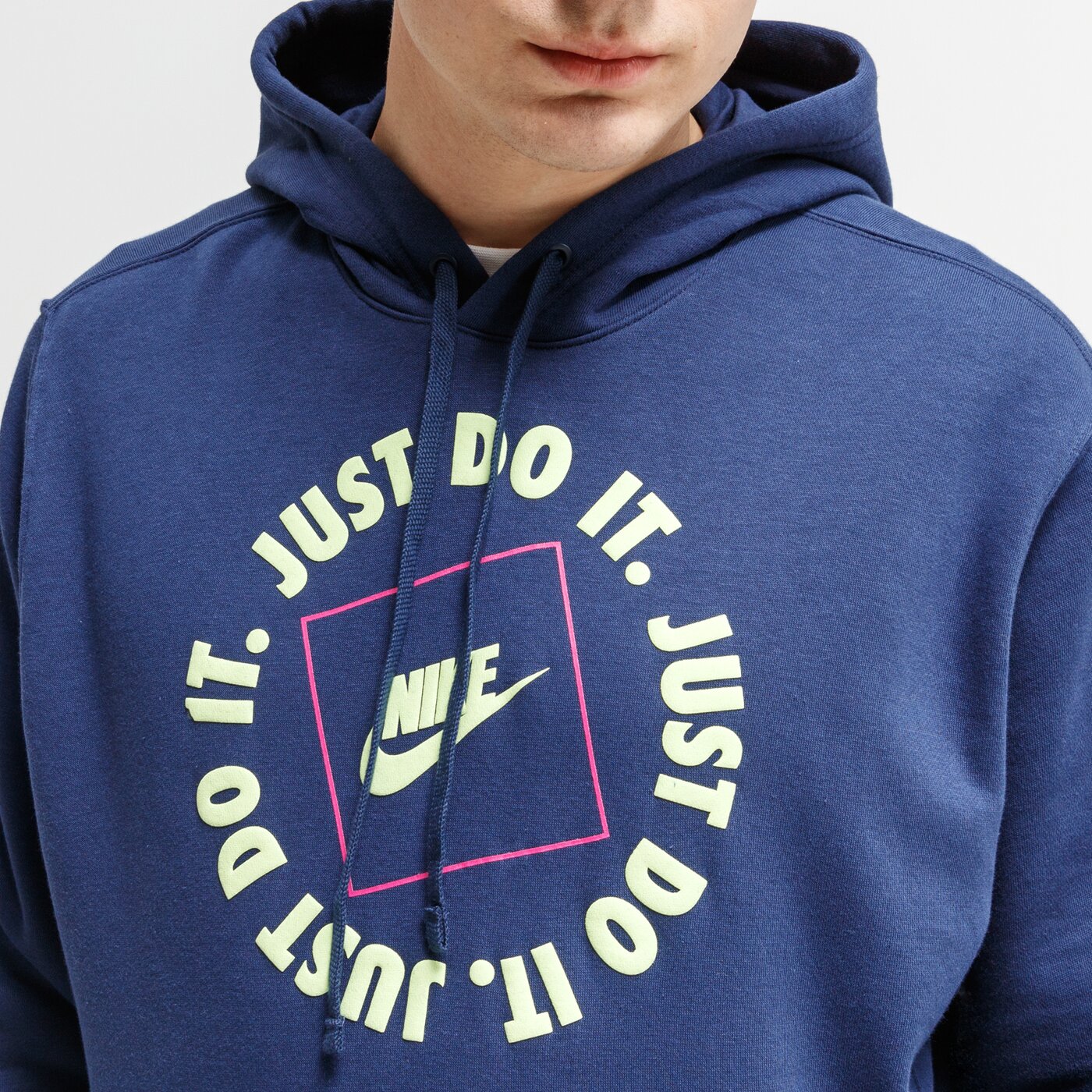 Bluza męska NIKE BLUZA Z KAPTUREM SPORTSWEAR JDI da0151-410 kolor granatowy