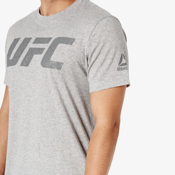Koszulka męska REEBOK T-SHIRT SS UFC FG LOGO TEE d95022 kolor szary