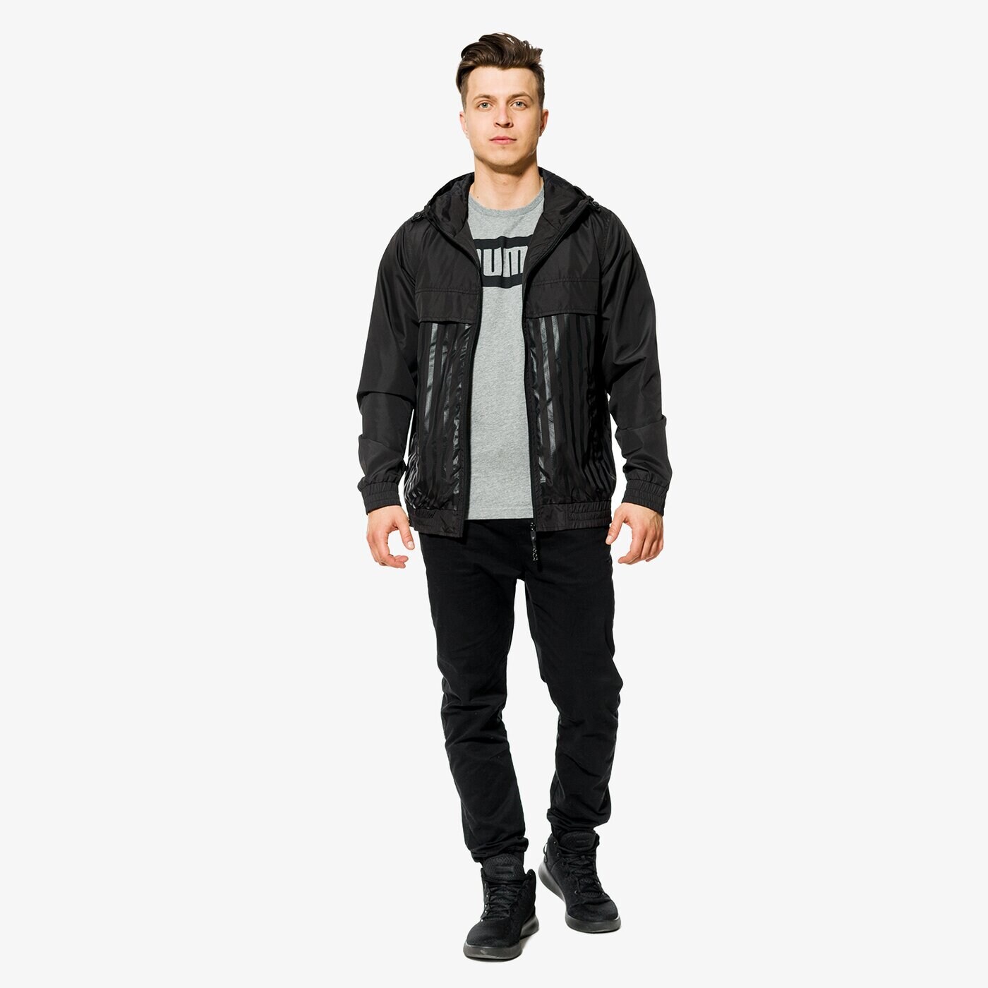 Koszulka męska PUMA T-SHIRT SS REBEL BASIC 85055403 kolor szary