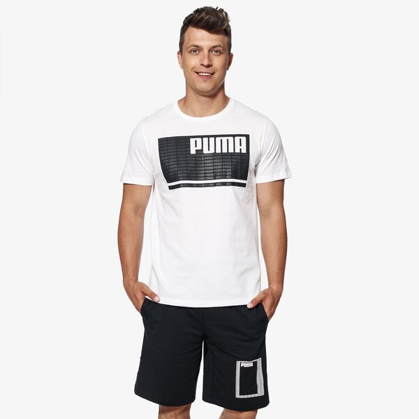 Koszulka męska PUMA T-SHIRT SS SUMMER REBEL 85010102 kolor biały