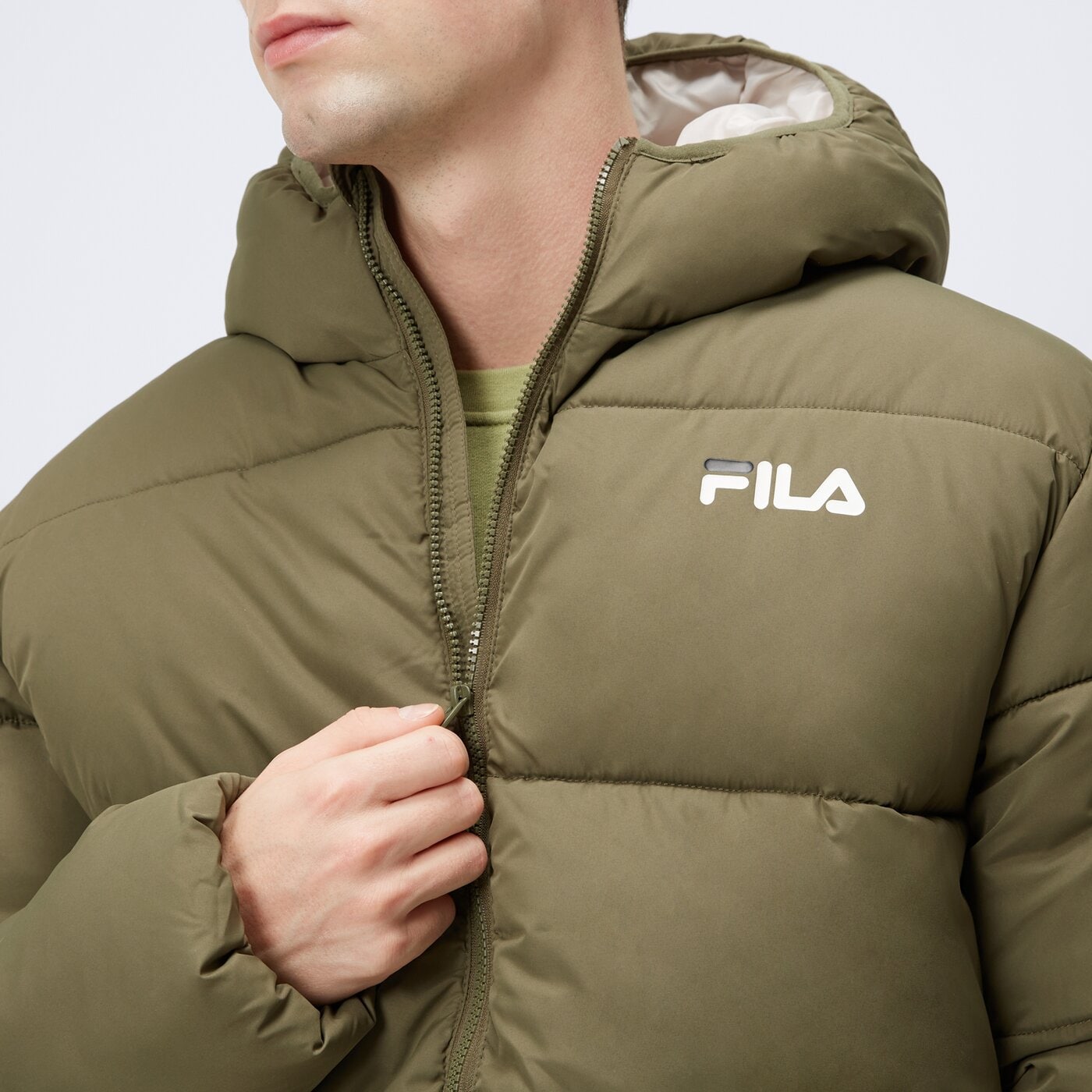 Kurtka zimowa męska FILA KURTKA ZIMOWA BUGSY  fw23spm200769 kolor khaki