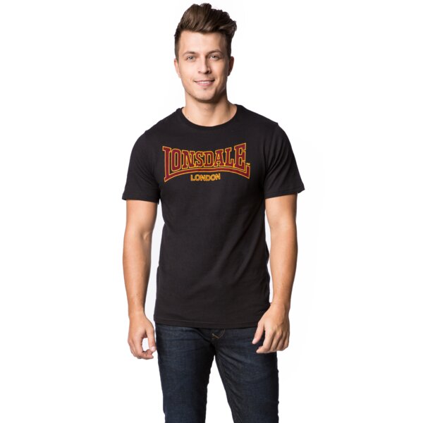 Koszulka męska LONSDALE T-SHIRT SS CLASSIC 1110011000 kolor czarny