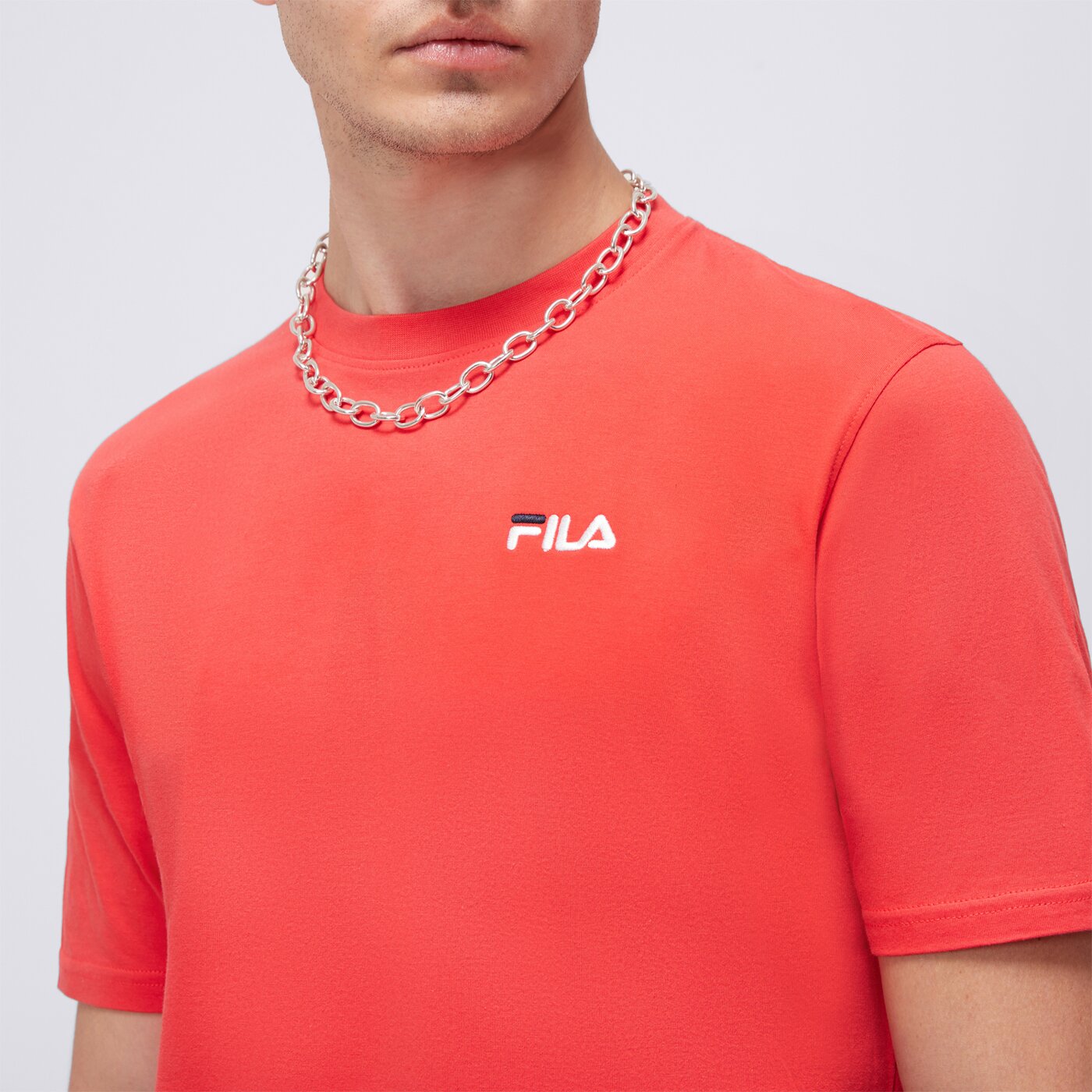 Koszulka męska FILA T-SHIRT DRINGO ss23spm229506 kolor czerwony