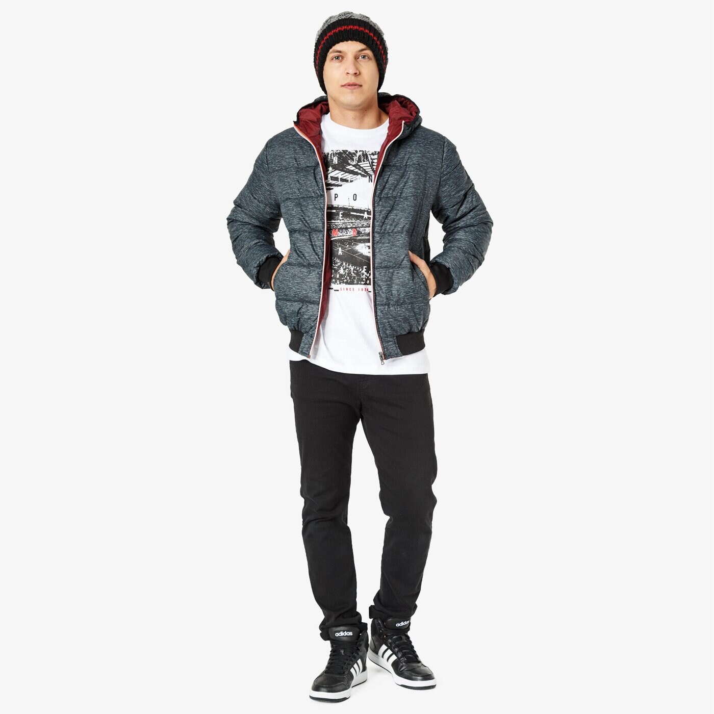 Kurtka zimowa męska LOTTO KURTKA JONAH IV HD TWIN t5494 kolor szary