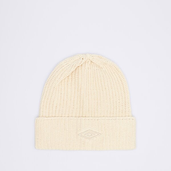 Czapka zimowa damska UMBRO CZAPKA UMBRO ESS BEIGE ul325hat10003 kolor beżowy
