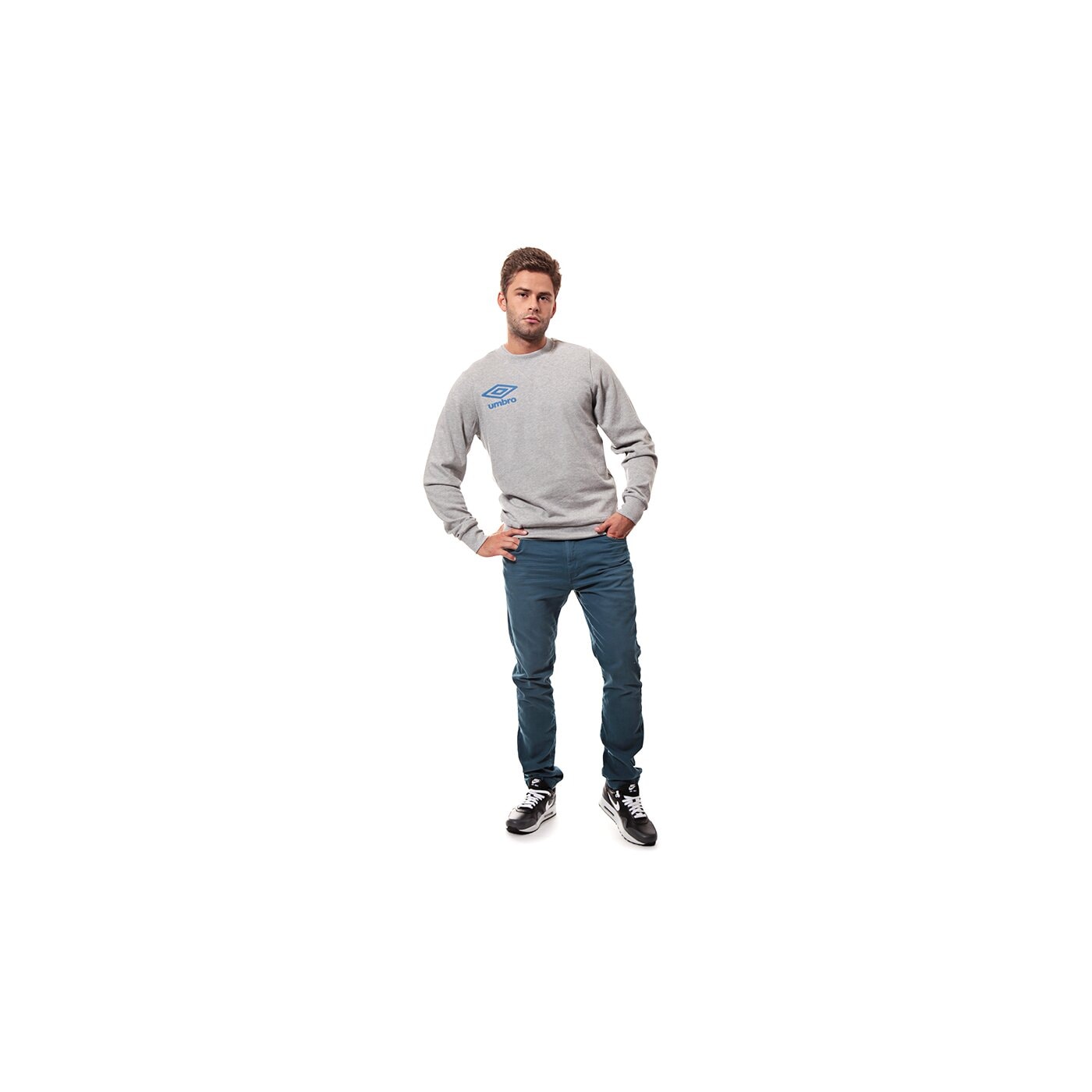 Bluza męska UMBRO BLUZA CREW SWEAT 62580u263 kolor szary