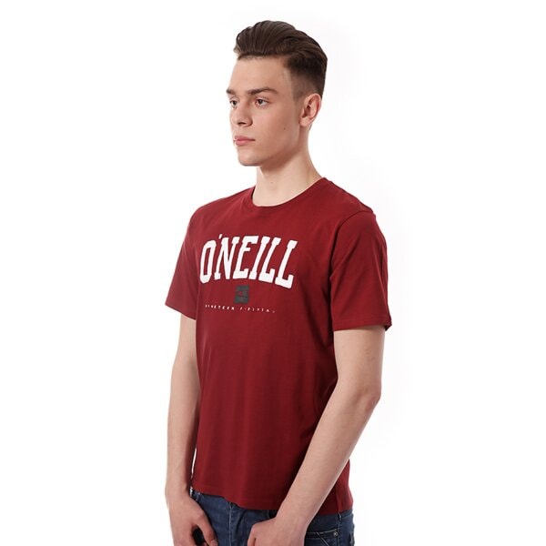Koszulka męska O'NEILL T-SHIRT 101 S/SLV TEE 4036083055 kolor bordowy