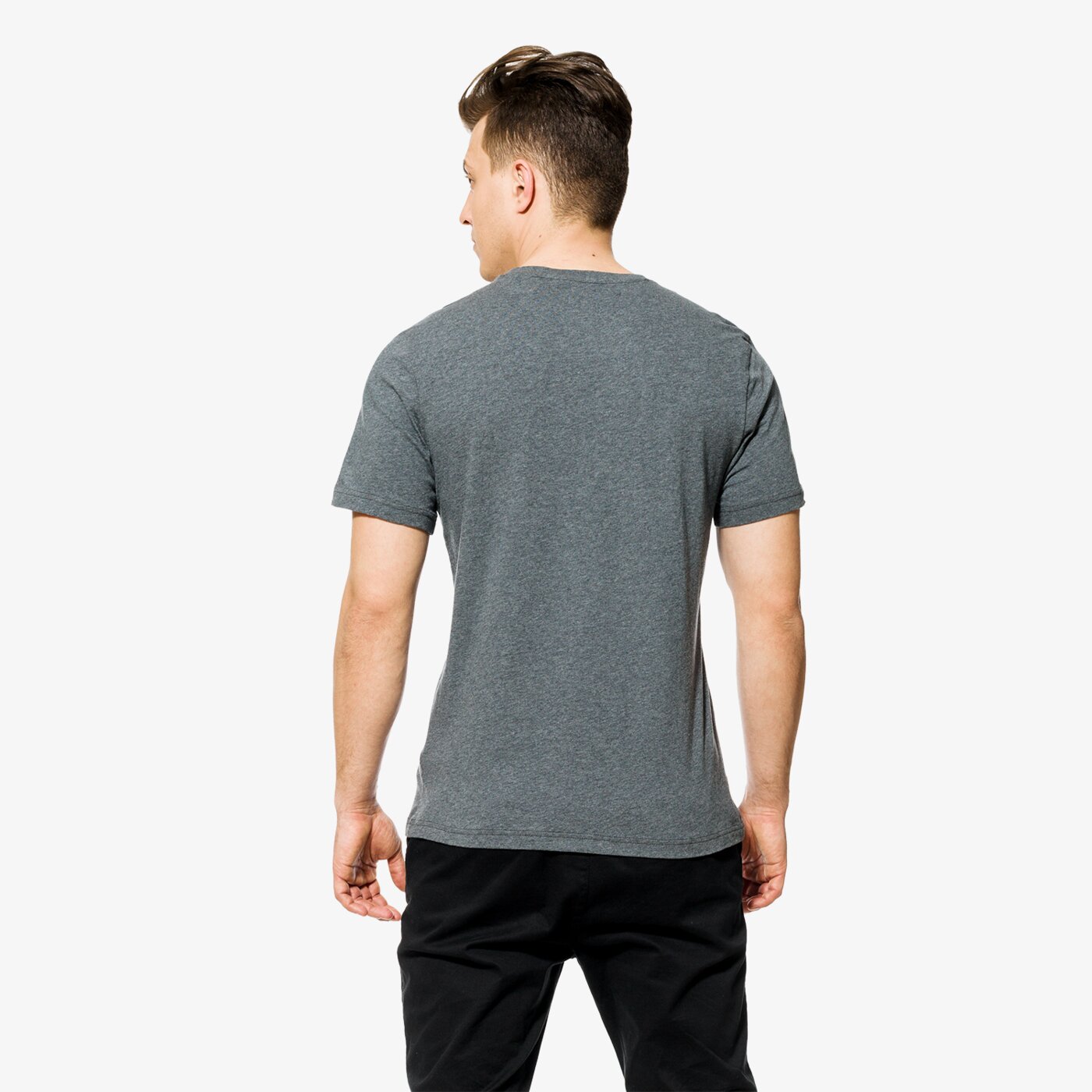 Koszulka męska REEBOK T-SHIRT SS STACKED LOGO cf3905 kolor szary