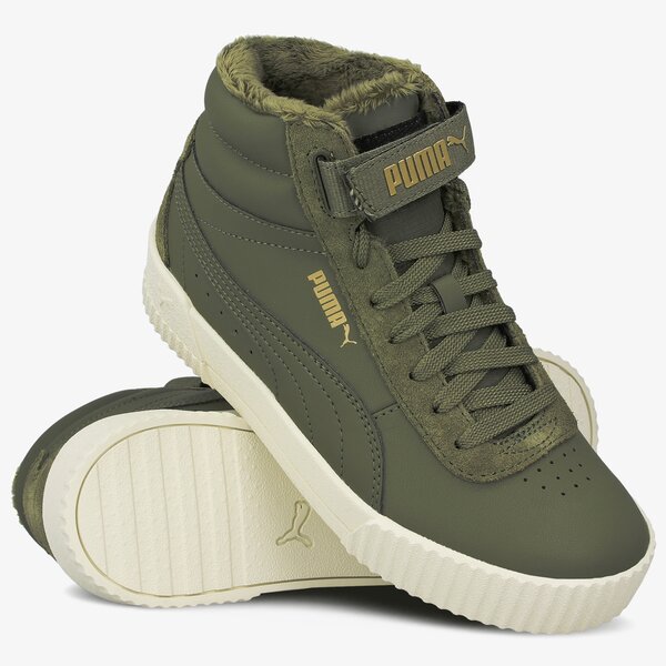 Buty sportowe damskie PUMA CARINA MID WTR 37414002 kolor khaki