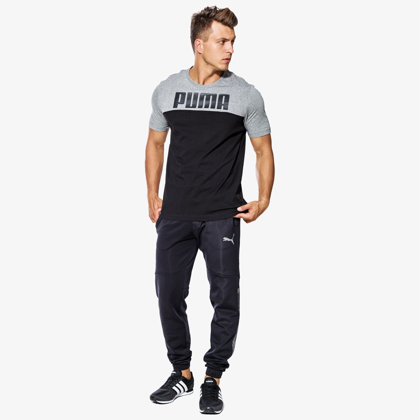 Koszulka męska PUMA T-SHIRT SS REBELBLOCK 59246931 kolor czarny