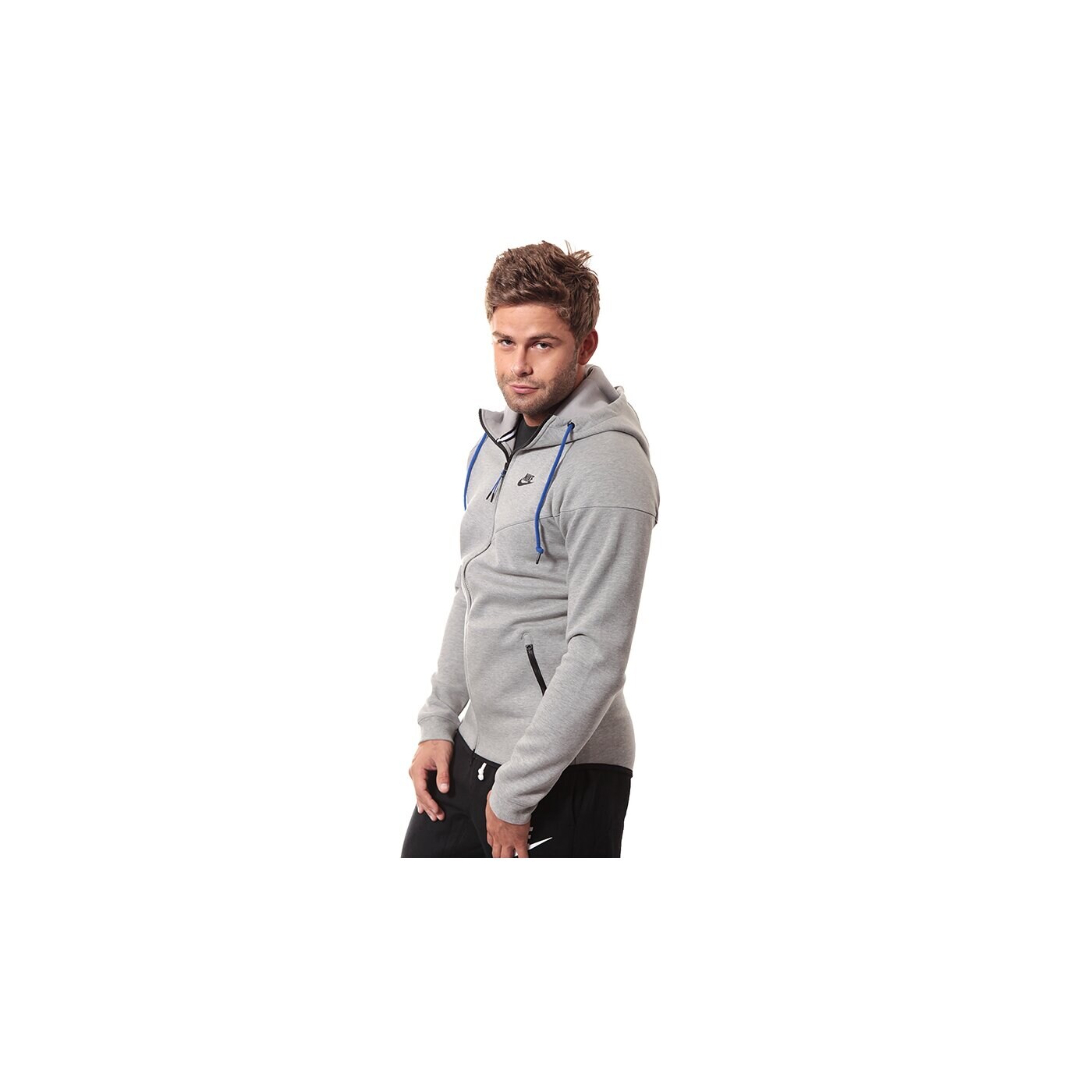 Bluza męska NIKE BLUZA TECH FLEECE WINDRUNNER 545277064 kolor szary