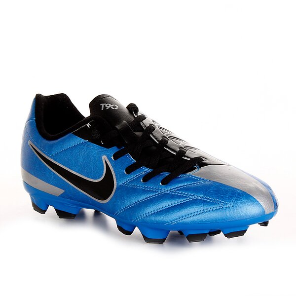 Buty piłkarskie dla dzieci NIKE JR T90 SHOOT IV FG  472567400 kolor niebieski