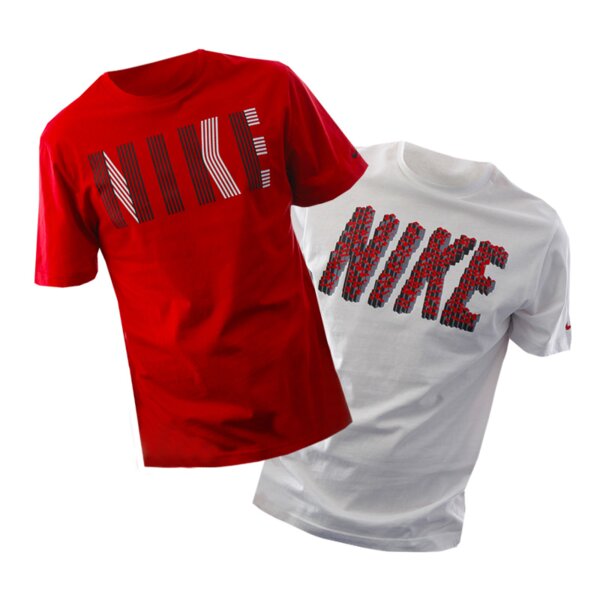 Koszulka męska NIKE T-SHIRT HS MENS GRAPHIC DOUBLE PACK #473380100 kolor multicolor