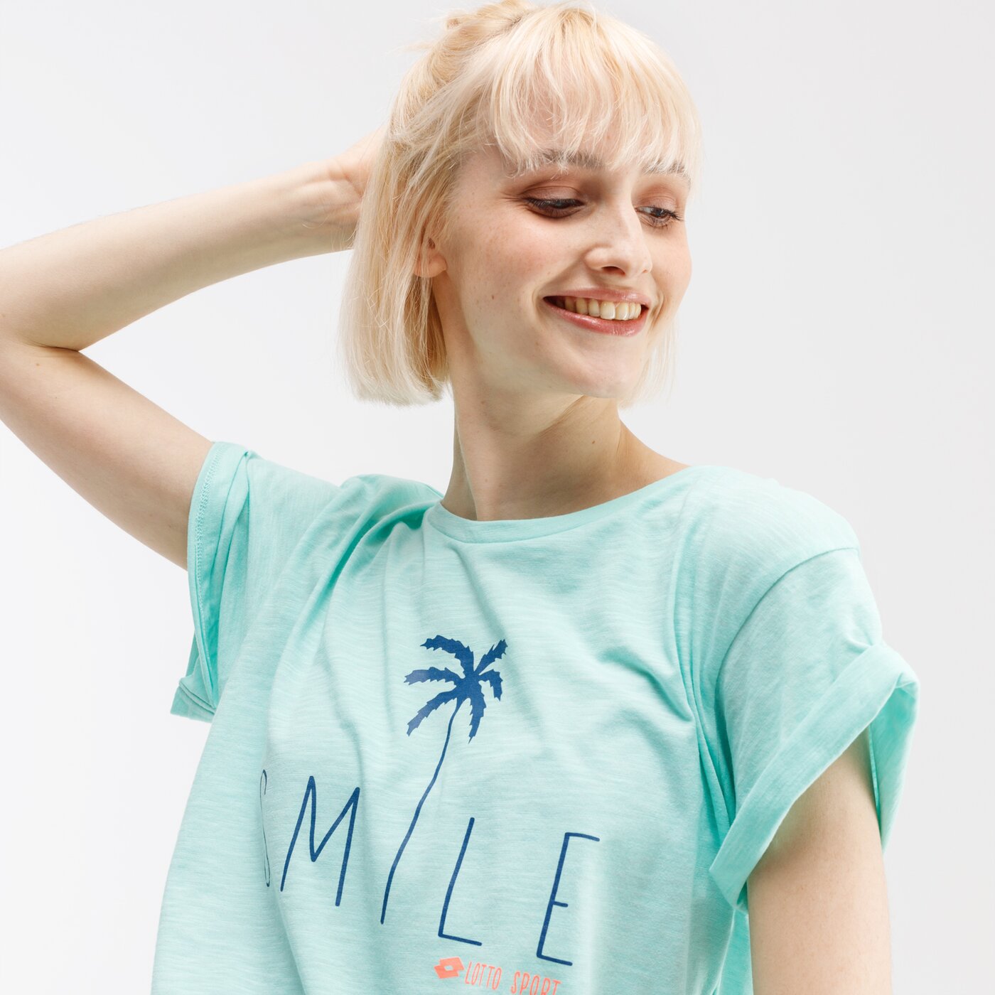 Koszulka damska LOTTO T-SHIRT SMILE W PL 213490-1cz kolor niebieski