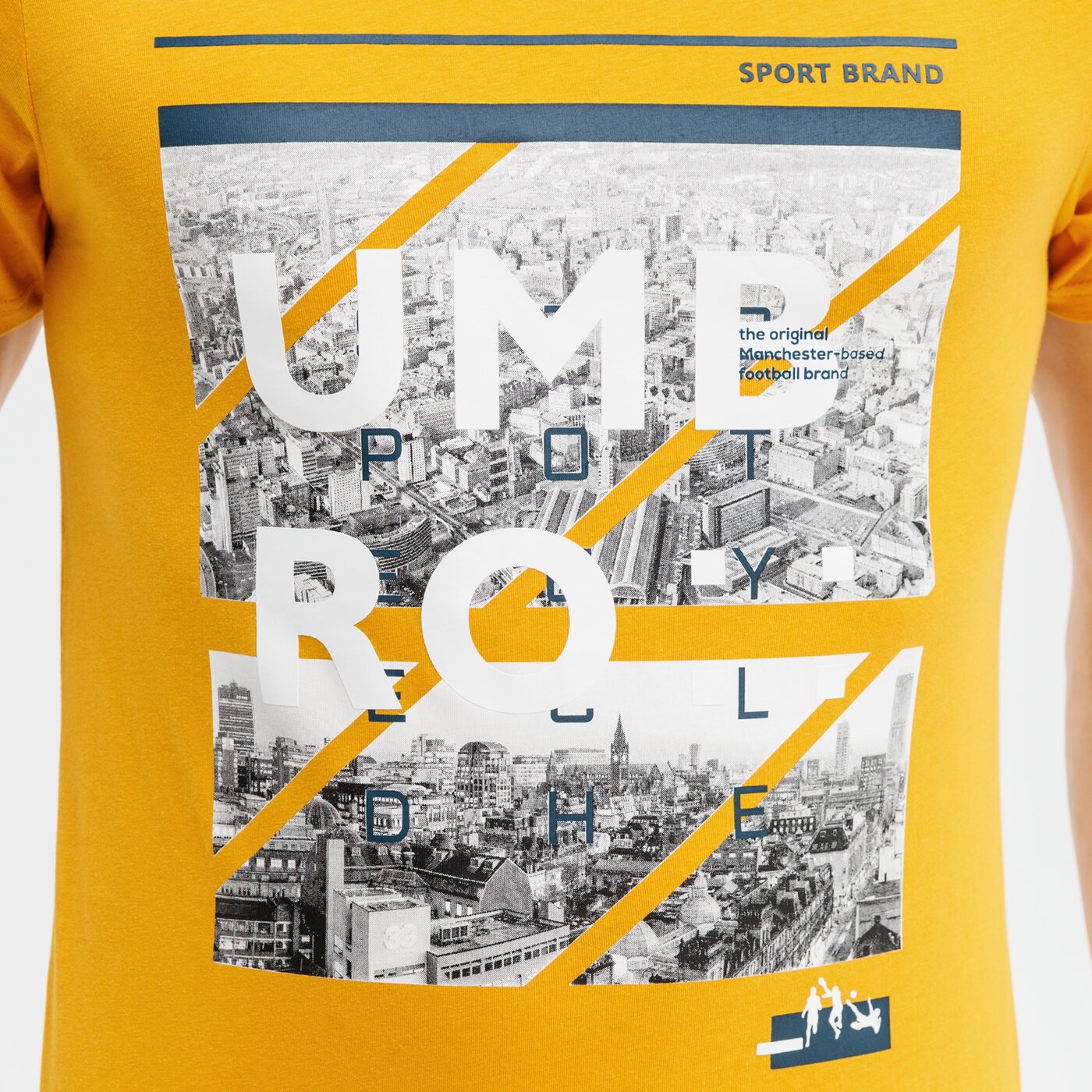 Koszulka męska UMBRO T-SHIRT SAYERS ul121tsm59001 kolor żółty