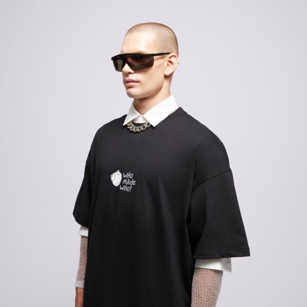 S.NOW JOB SIZEER T SHIRT “WHO MADE WHO”-BLACK si123tsu50002 kolor czarny