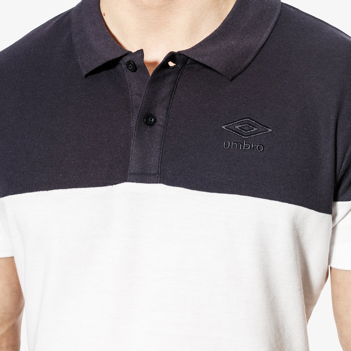 Koszulka polo męska UMBRO POLO BRUCE ul18pom05002 kolor czarny