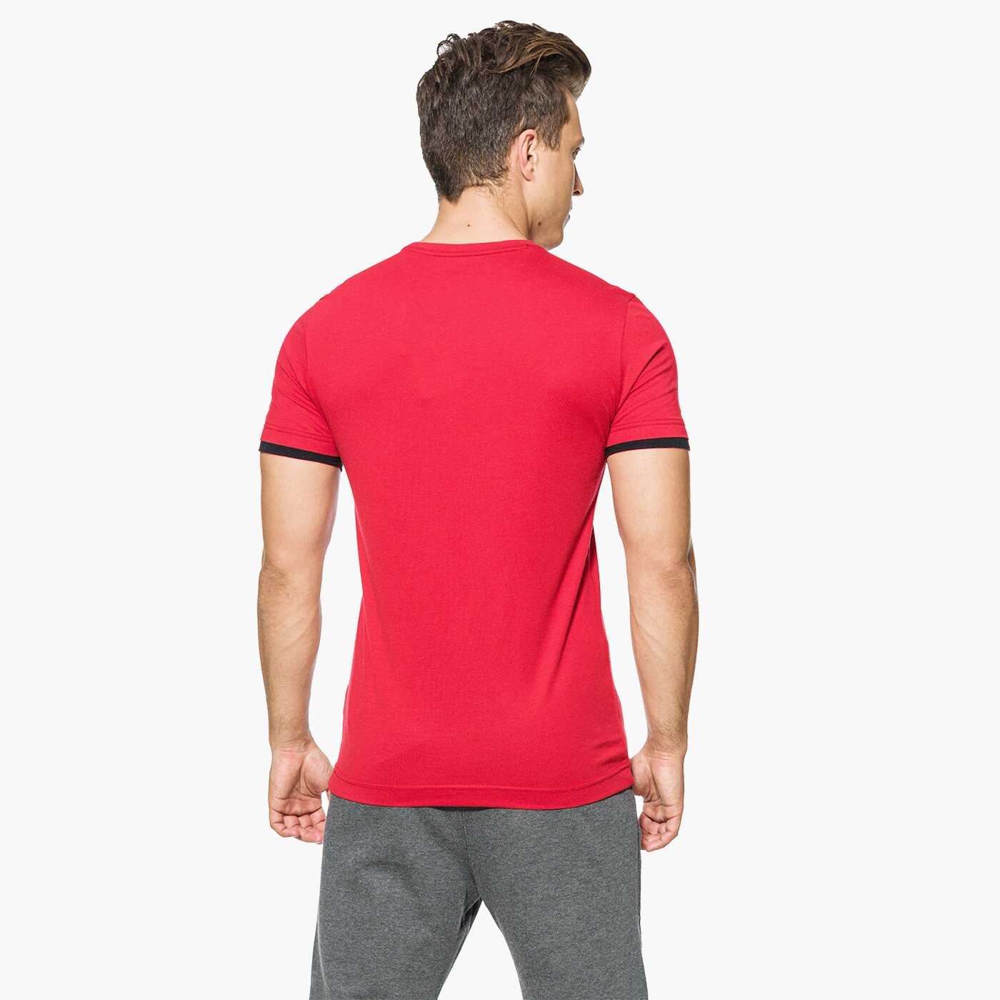 Koszulka męska LOTTO T-SHIRT SS BRYAN V PRT s8532 kolor czerwony