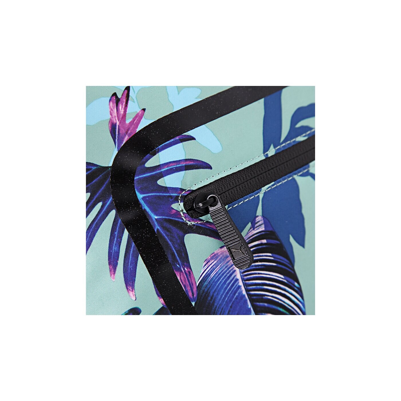 Torba sportowa damska PUMA TORBA PUMA DAZZLE SHOPPER ELECTRIC GREEN-BLACK 7234308 kolor zielony