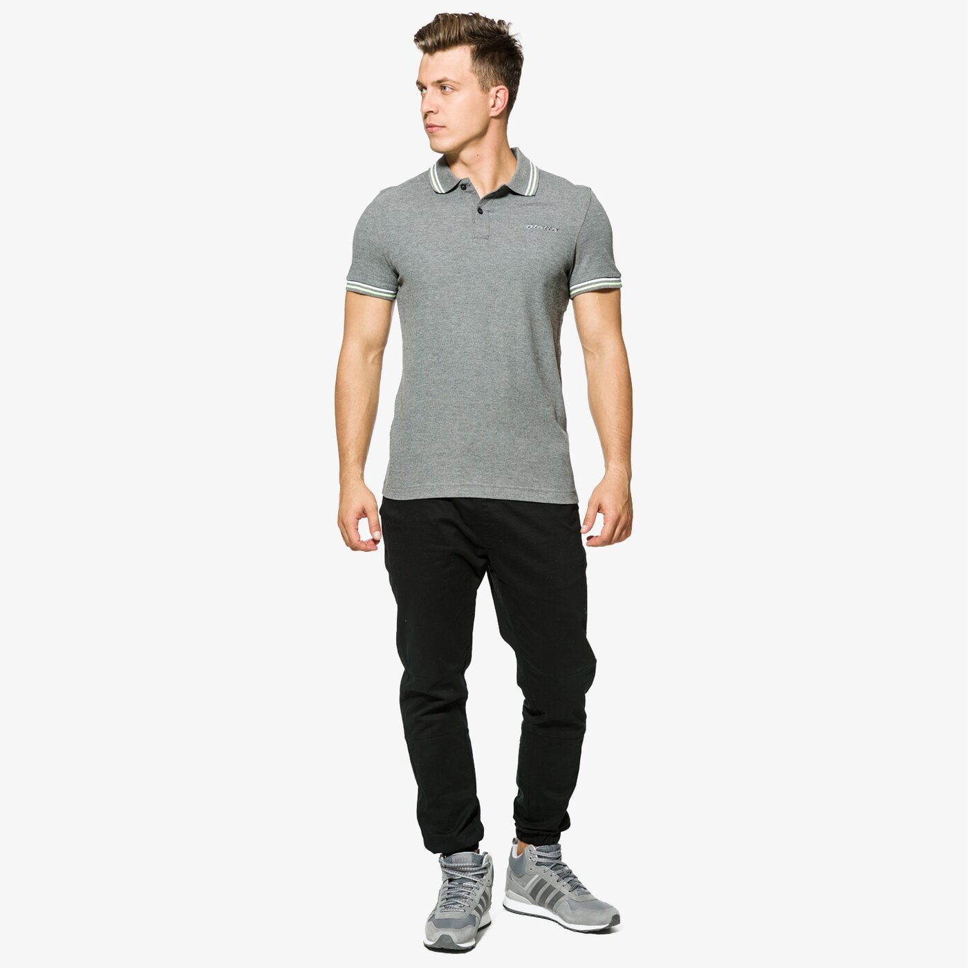 Koszulka polo męska LOTTO POLO L73 POLO PQ s6838 kolor szary