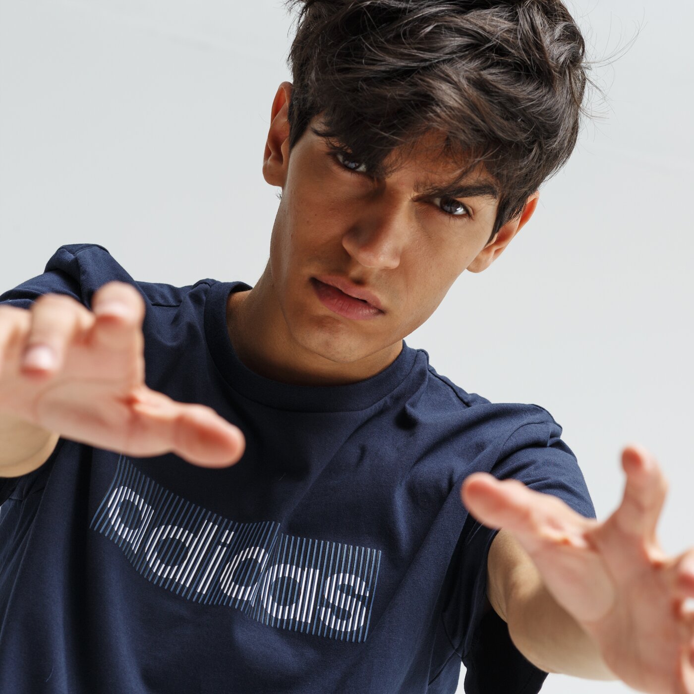 Koszulka męska ADIDAS T-SHIRT SS M PREM PRNT T ei4616 kolor granatowy