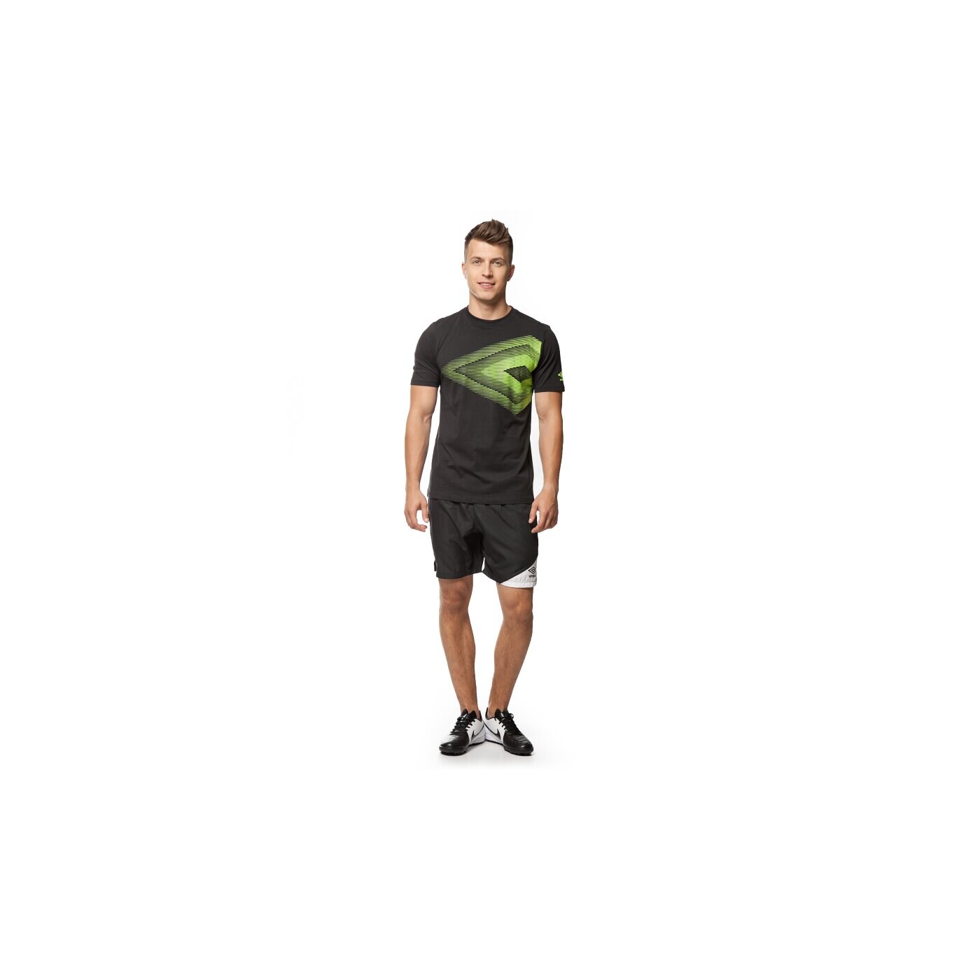 Koszulka męska UMBRO T-SHIRT VELOCITA GRAPHIC 63143ucnh kolor czarny