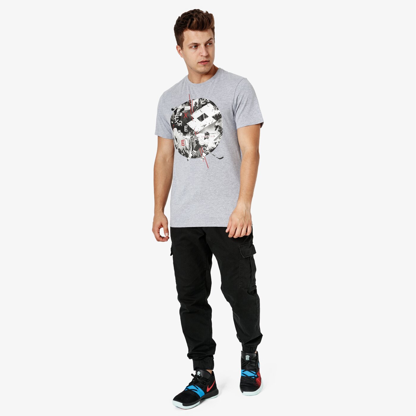 Koszulka męska LOTTO T-SHIRT SS HOCKEY lo38tsm30001 kolor szary