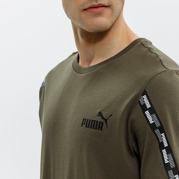 Koszulka męska PUMA T-SHIRT SS POWER TAPE 589391 44 kolor khaki
