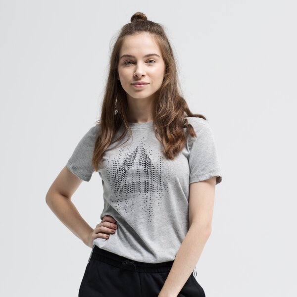 Koszulka damska REEBOK T-SHIRT GS MOTION DOT CREW du4671 kolor szary